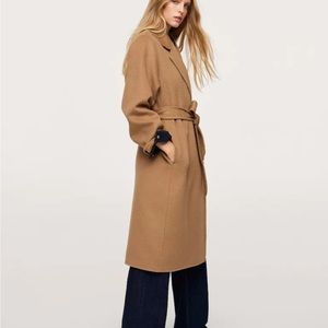 Mango handmade belt coat